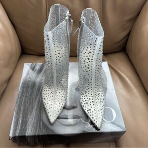 JLO Limited Edition Rhinestone clear boots